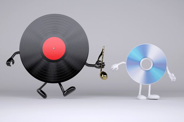 Vinyl record and CD