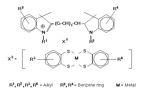 Figure 2: Molecular Structure of TDK Metal-Stabilized Cyanine Dye