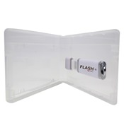 
USDM Mini Flash Pac® USB Flash Drive Case Super Clear with Logo
