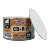 
USDM Pro CD-R Everest/P-55 White Thermal Hub Printable 52X