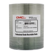 
CMC Pro Powered by TY Technology CD-R Everest/P-55 White Thermal Hub Printable 52X