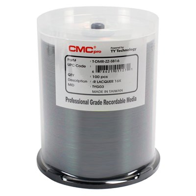 CMC Pro Powered by TY Technology DVD-R Silver Top 16X
