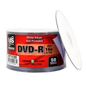 
USDM Premium DVD-R White Inkjet Hub Printable 16X