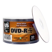 
USDM Pro DVD-R White Inkjet Hub Printable 16X