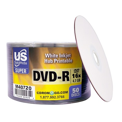 USDM Super Purple DVD-R White Inkjet Hub Printable 16X
