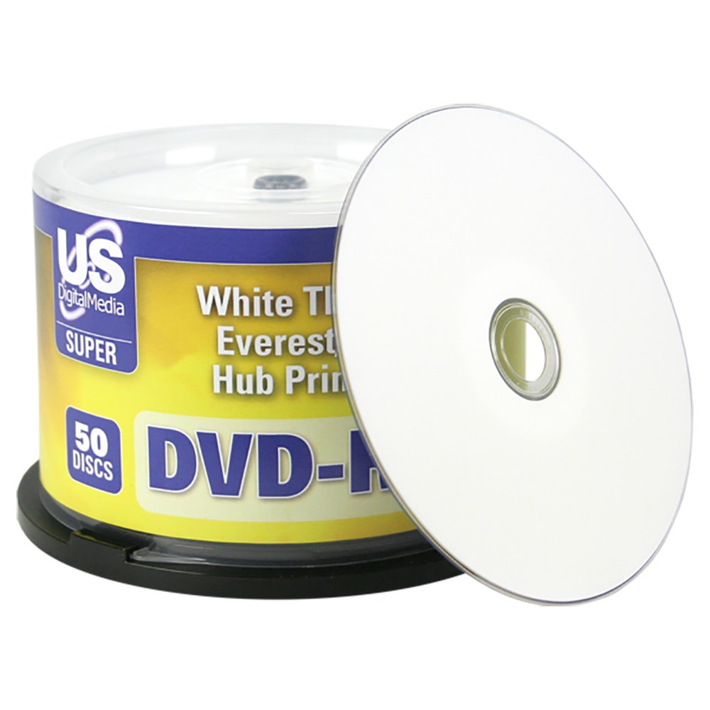 USDM Super Purple DVD-R Everest/P-55 White Thermal Hub Printable 16X