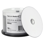 
Falcon Media Pro DVD+R DL Everest/P-55 White Thermal Hub Printable 8X