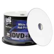 
USDM Pro Optical DVD+R DL White Inkjet Hub Printable 8X