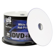 
USDM Pro Optical DVD+R DL White Inkjet Hub Printable 8X