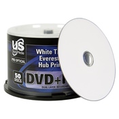 
USDM Pro Optical DVD+R DL Everest/P-55 White Thermal Hub Printable 8X