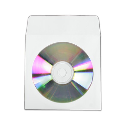 USDM Paper CD/DVD Sleeve w/ Window & Flap
