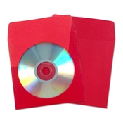 
USDM Paper CD/DVD Sleeves w/ Window & Flap - Colors