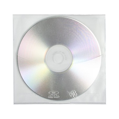 USDM Poly Plastic CD Sleeve w/ Flap & Insert Pocket
