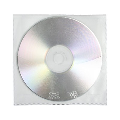 USDM Poly Plastic CD Sleeve w/ Flap & Insert Pocket
