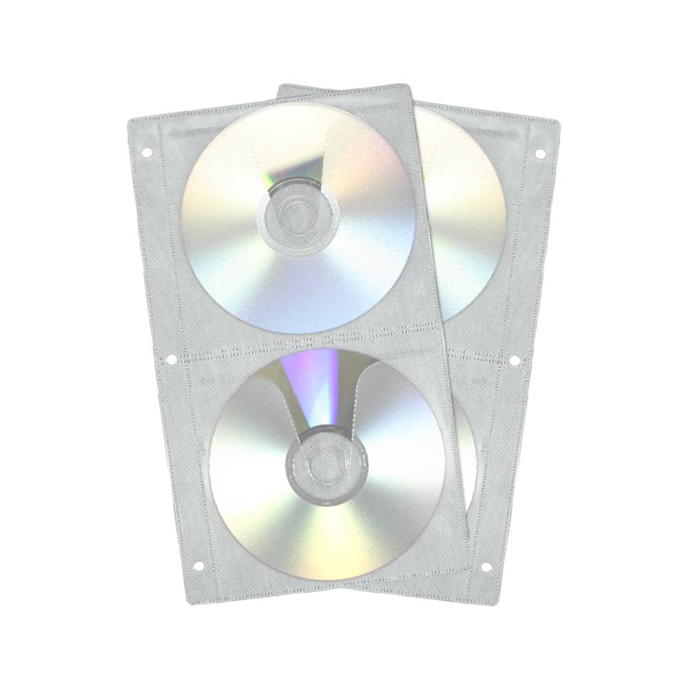 cd binder sleeve poly double sided 3 ring 4 disc usdm