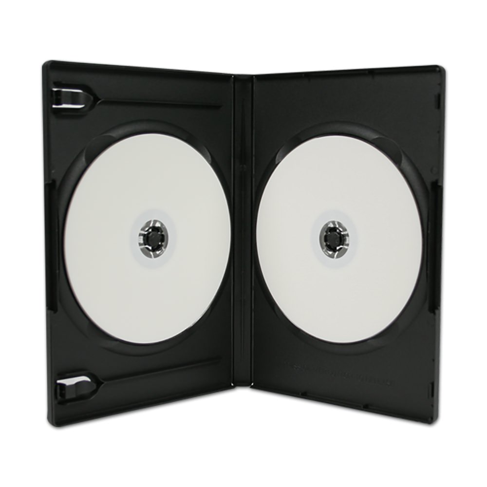 Explícitamente Solicitud mineral USDM DVD Case Double Disc Black w/Booklet Clips & Rails - CDROM2GO
