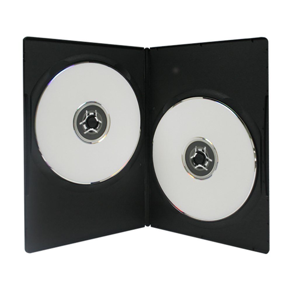 Tanke Foster Male USDM Slim DVD Case Double Disc 7mm Black - CDROM2GO
