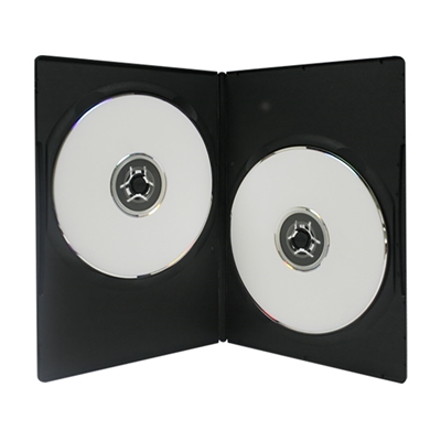 USDM Slim DVD Case Double Disc 7mm Black
