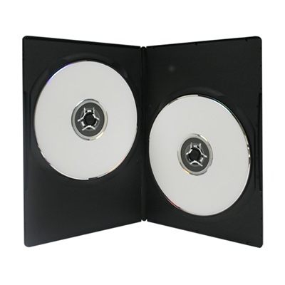 USDM Thin DVD Case Double Disc 7mm Black
