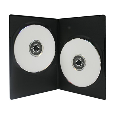 USDM Thin DVD Case Double Disc 7mm Black

