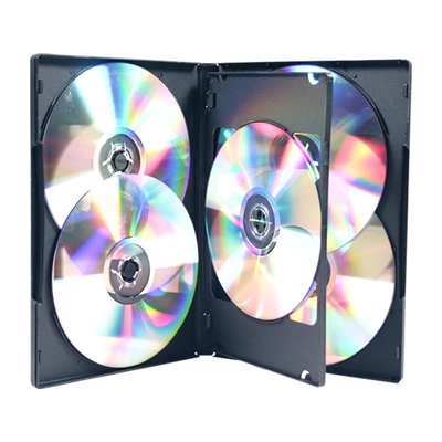 USDM DVD Case Six Disc Black
