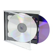 
USDM Double CD Jewel Case - Black Tray