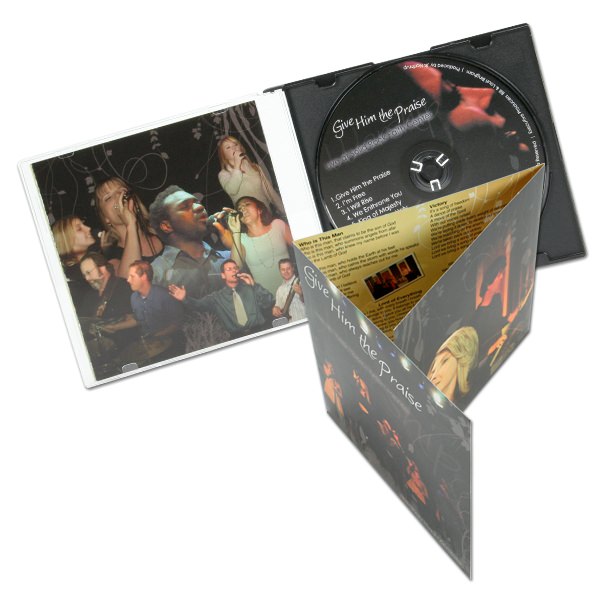 cd and slim jewel case w 6 panel insert cd case printing