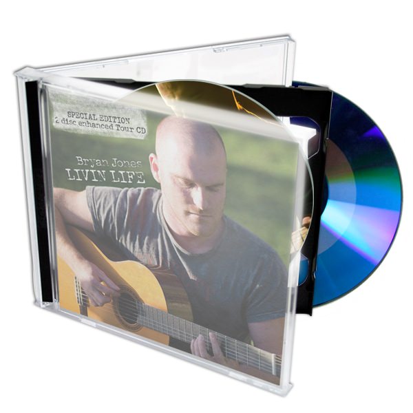 2 dvds and double jewel case w 8 panel insert cd case printing