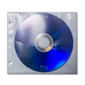 
Unikeep Poly CD/DVD Wallet Page w/Lift-Up Flap, White