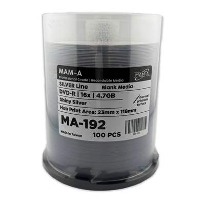 MAM-A Silver Line 16x Shiny Silver Thermal DVD-R (MA-192)
