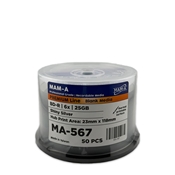 
MAM-A Premium Blu-Ray 6x Shiny Silver BD-R (MA-567)